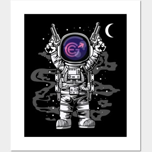 Astronaut Evergrow Crypto EGC Coin To The Moon Crypto Token Cryptocurrency Wallet Birthday Gift For Men Women Kids Posters and Art